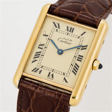 must de cartier paris argent 320mm orologio|cartier tank must 1970s.